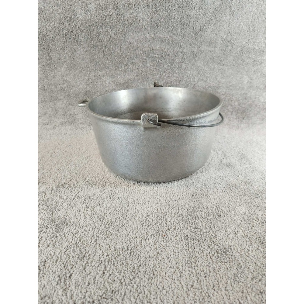 Club Aluminum Dutch Oven Silver Hammered Hammercraft Vintage Pot 12in - Picture 3 of 11
